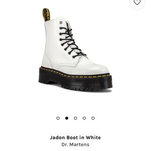 Dr. Martens White Jadon Boot (Size 7)